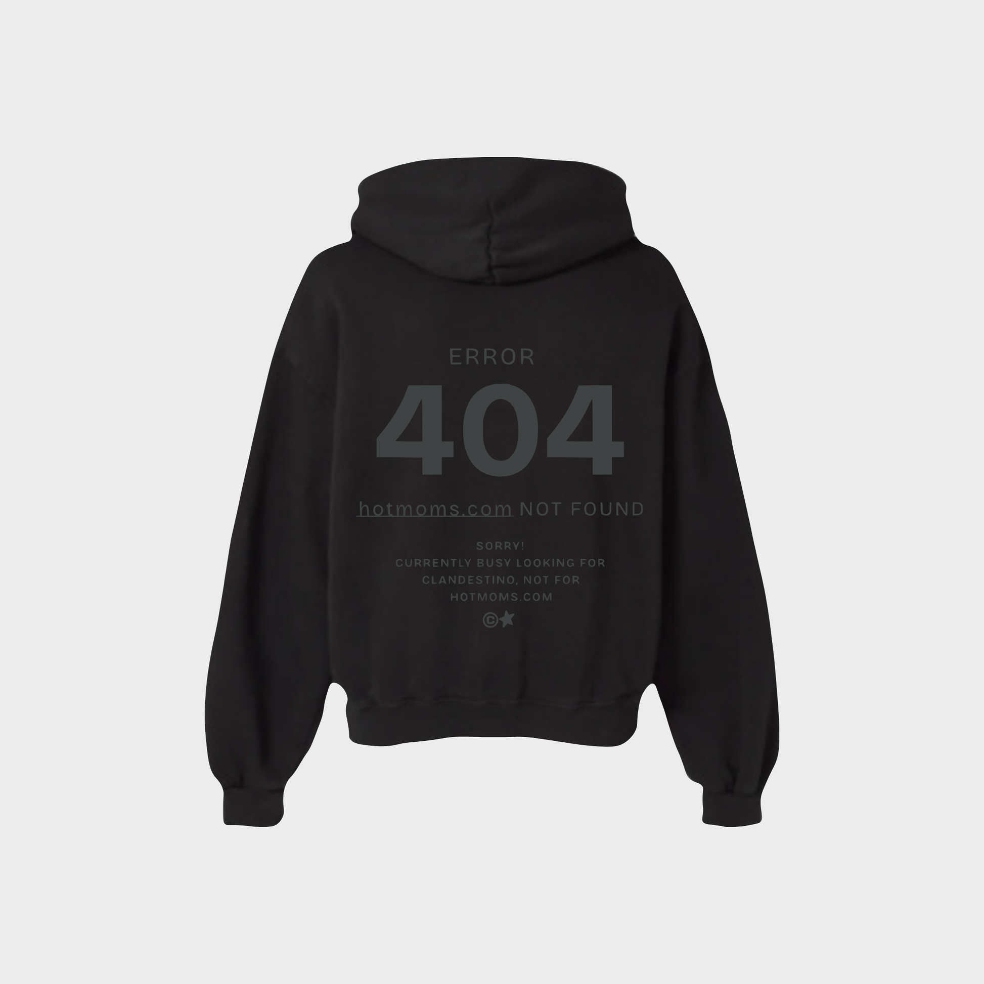 Hotmoms- Sudadera negra 