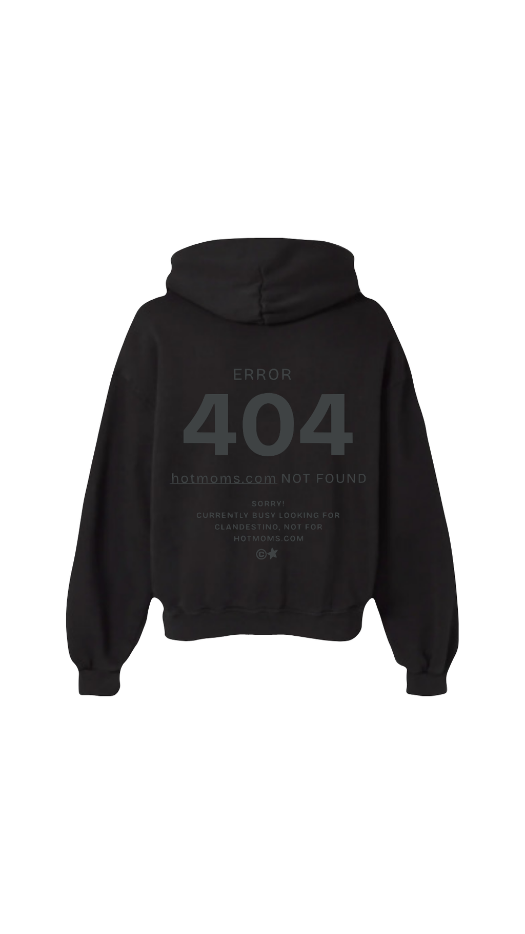 Hotmoms- Sudadera negra 