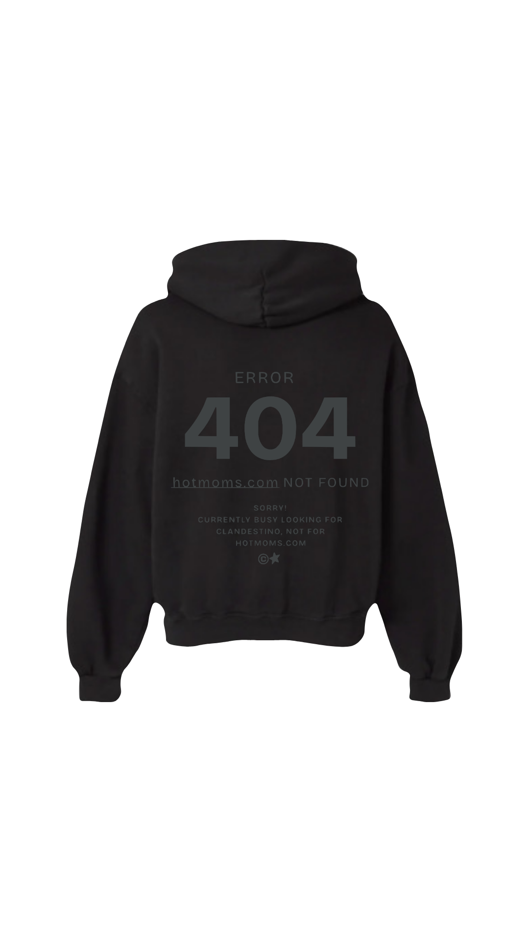 Hotmoms- Sudadera negra 