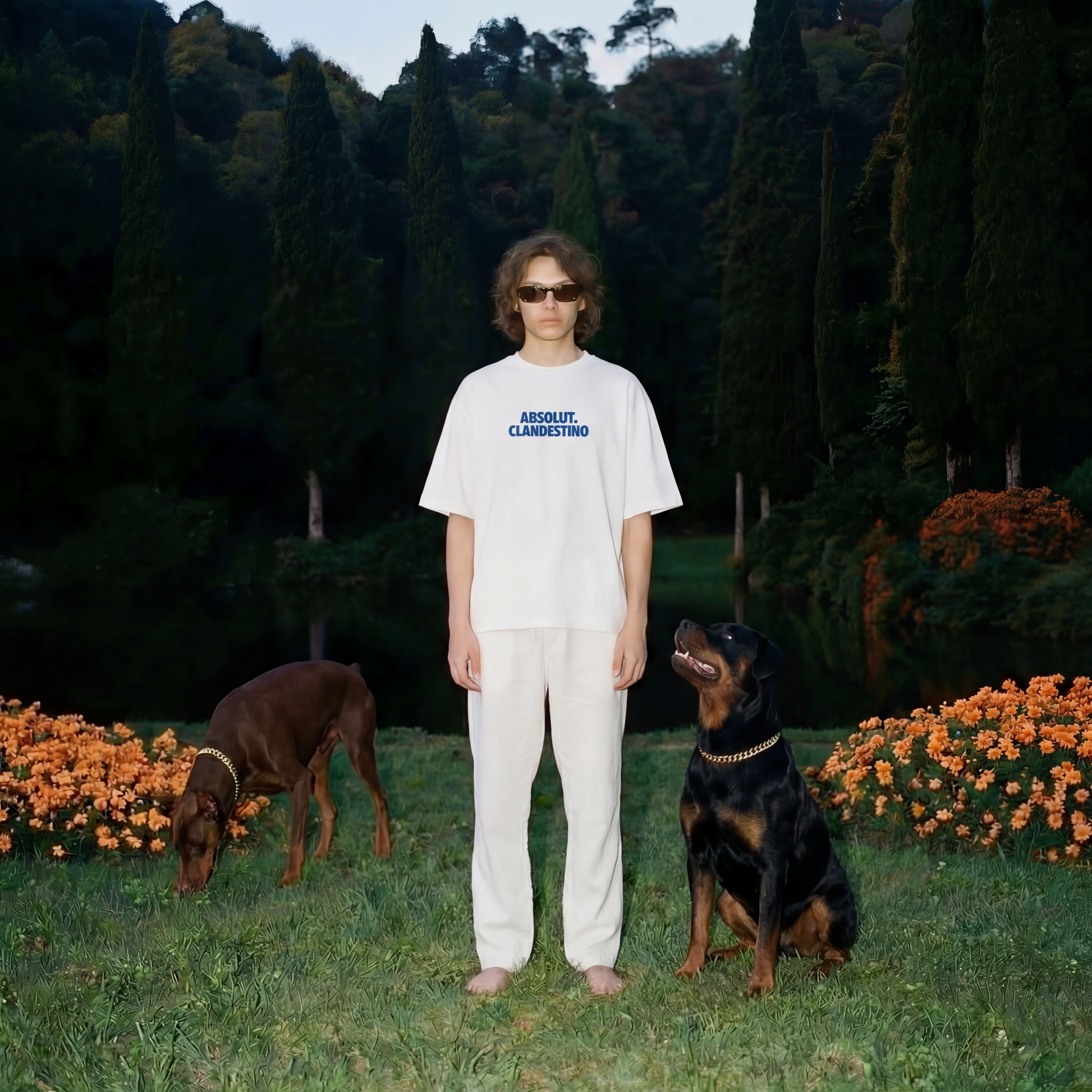 Absolut clandestino- Playera blanca 